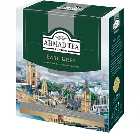 Чай AHMAD TEA Эрл Грей 200г (100пак*2г)