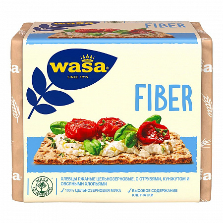 Хлебцы WASA ржаные с пшеничными отрубями (клечаткой) 230г