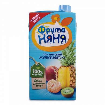 Сок ФРУТОНЯНЯ мультифруктовый с 3х лет 0,5л т/п